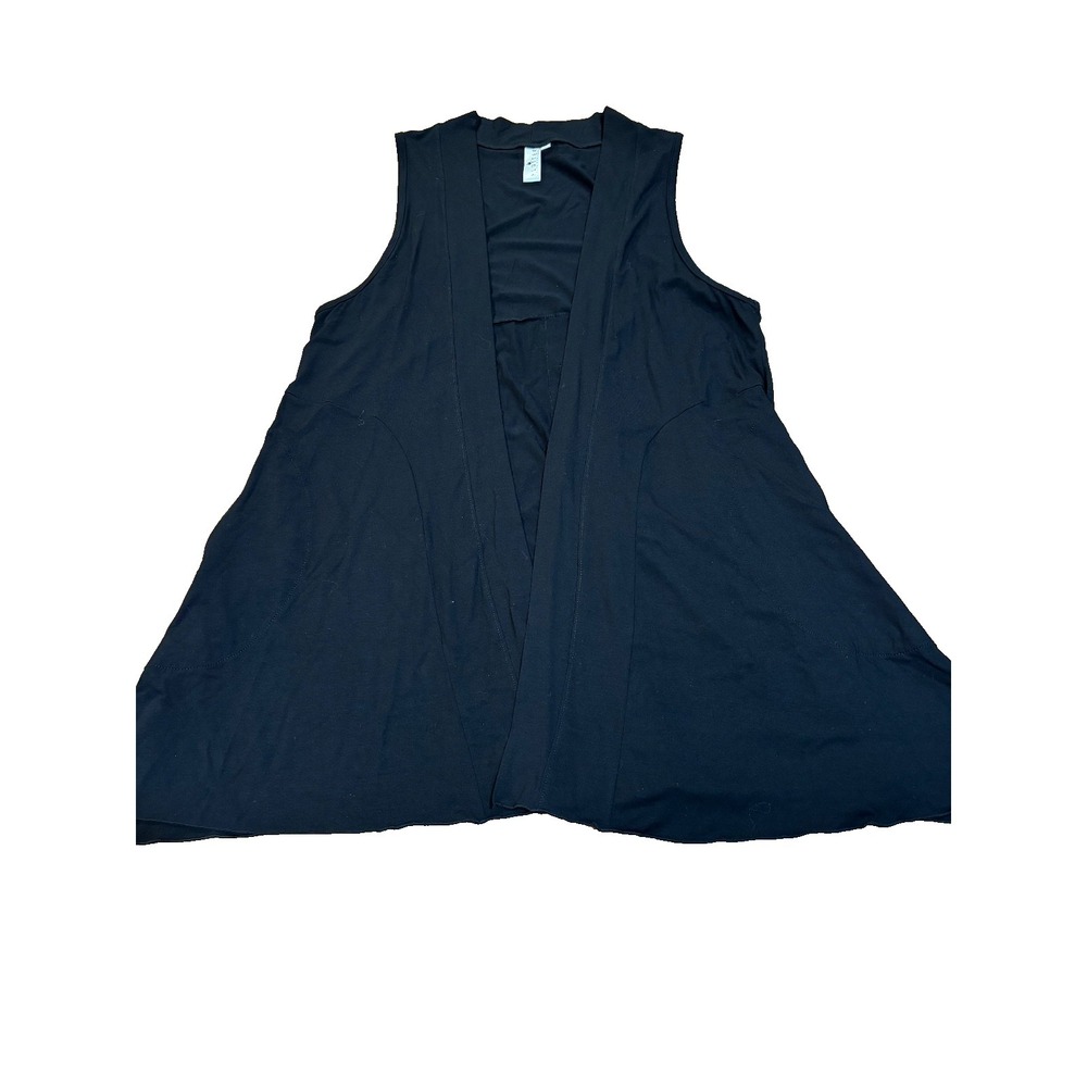 Flutter Made with Love black cotton lycra womens' vest size medium‎ with pockets